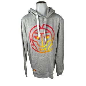 Men's Bidi Badu Gray Pullover Hoodie Graphic Tennis Sweatshirt Size Medium
